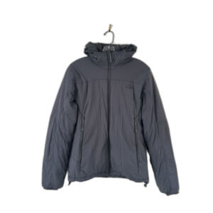 LL Bean Jacket Mens S Grey Cloudlight Stretch Primaloft Hood Outdoor Hiking Camp